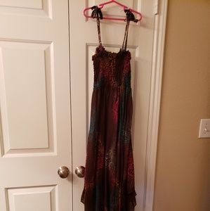 Handkerchief hem sun dress one size